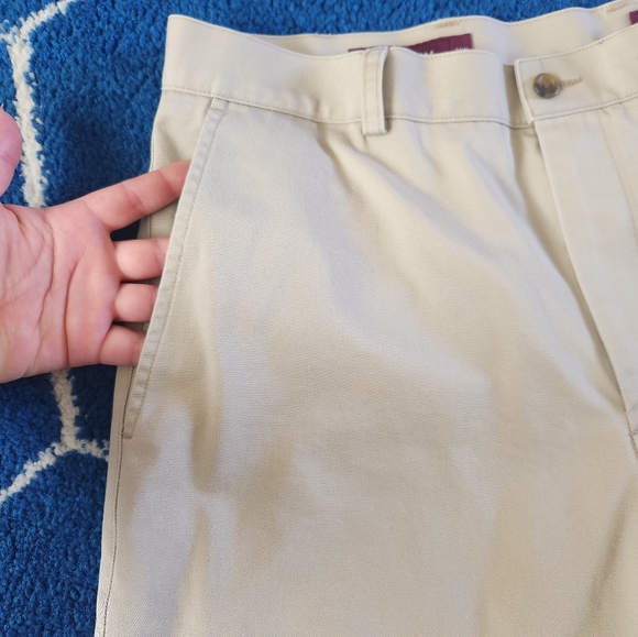 Nordstrom Stain Resistant Chino Style Shorts Khaki/34w - Picture 4 of 8